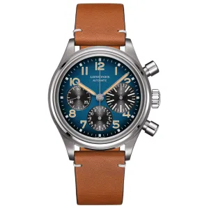 Longines watch The Longines Avigation Bigeye 41mm Petrolio automatic chronograph Titanium L2.816.1.93.2