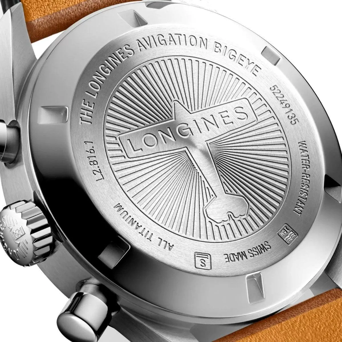 Longines watch The Longines Avigation Bigeye 41mm Petrolio automatic chronograph Titanium L2.816.1.93.2