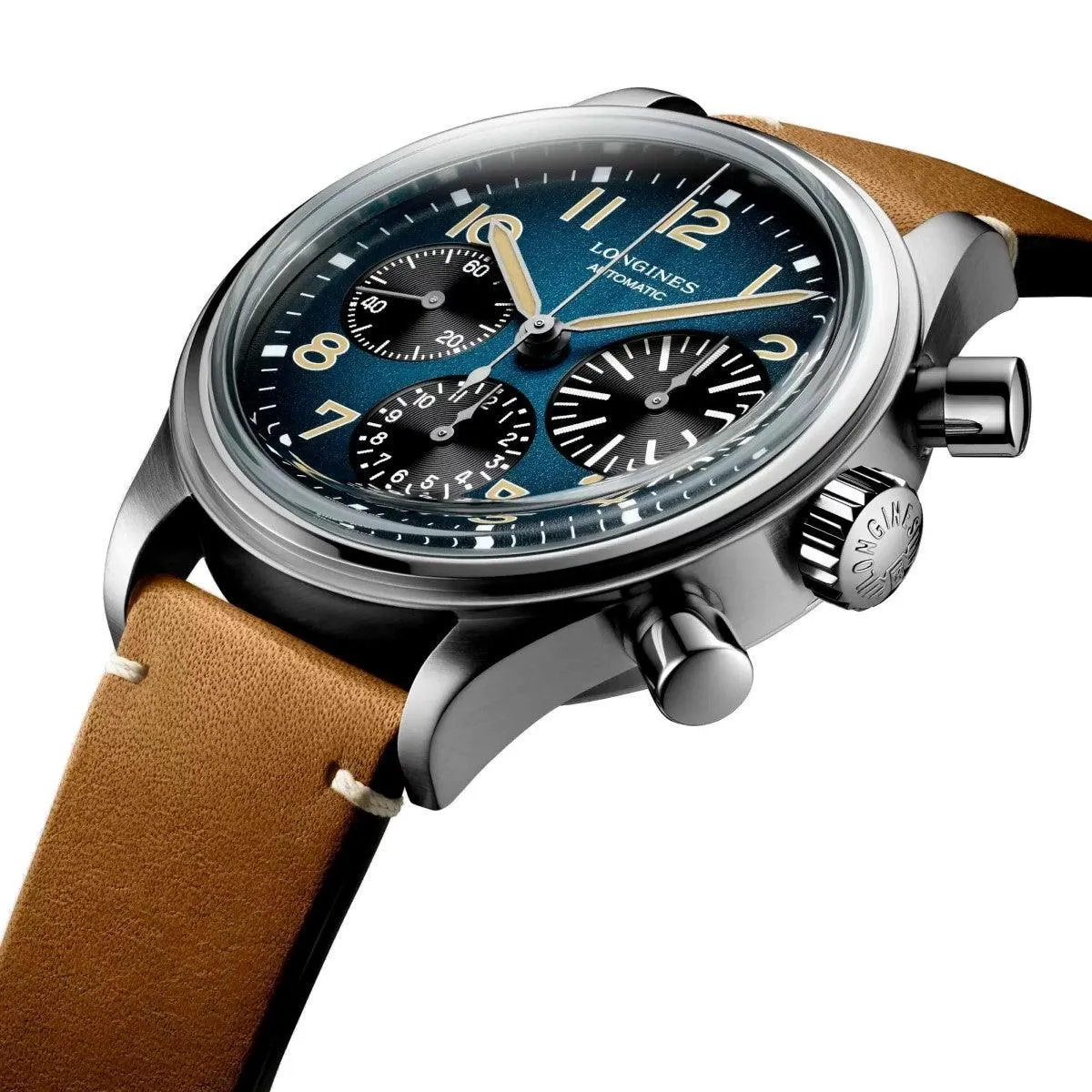 Longines watch The Longines Avigation Bigeye 41mm Petrolio automatic chronograph Titanium L2.816.1.93.2