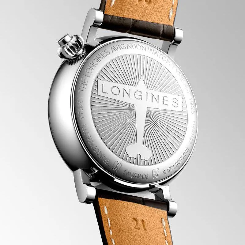 LONGINES WATCH THE LONGLES AVIGATION Watch Type A-7 1935 41mm Black Steel Automatic Man L2.812.4.53.2