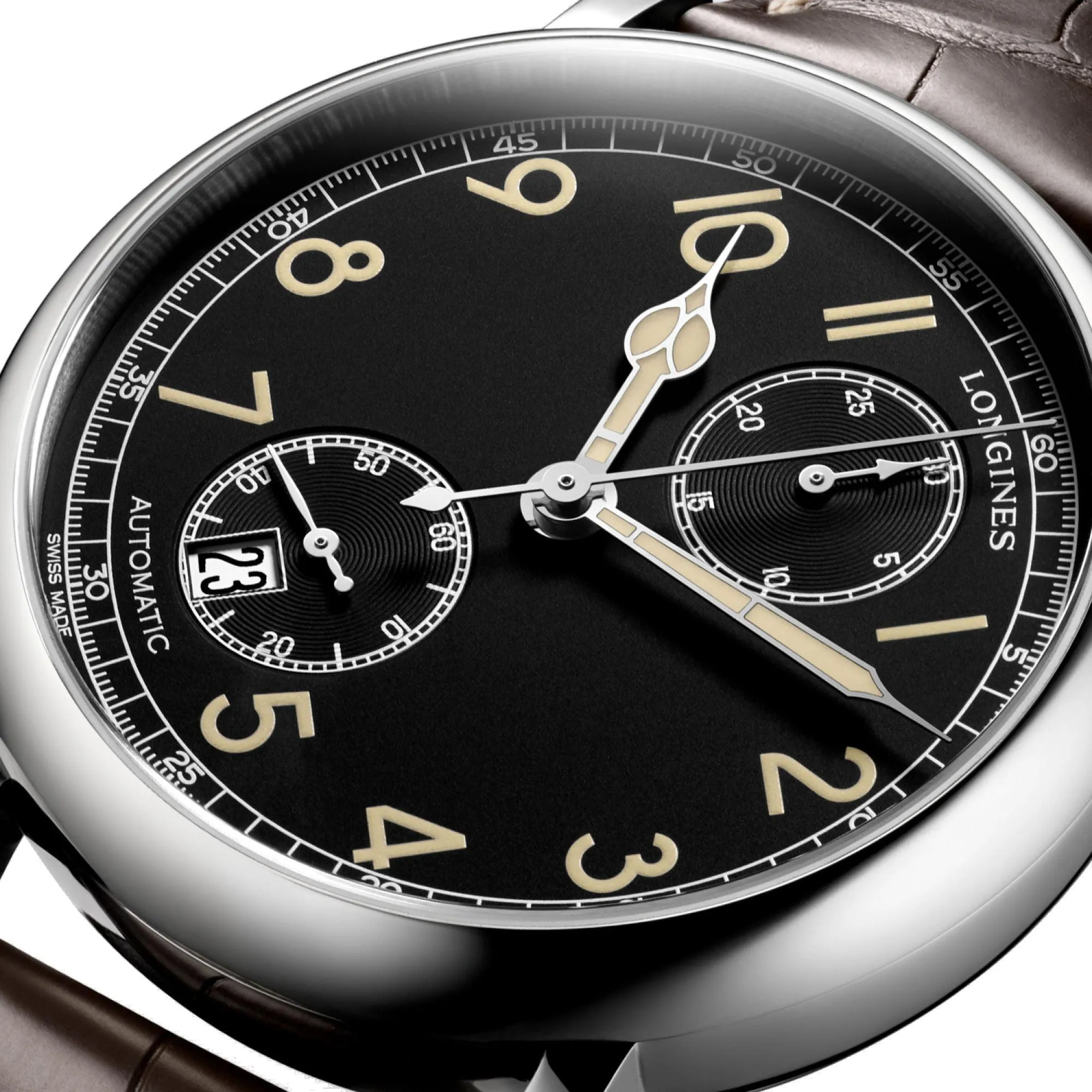 LONGINES WATCH THE LONGLES AVIGATION Watch Type A-7 1935 41mm Black Steel Automatic Man L2.812.4.53.2