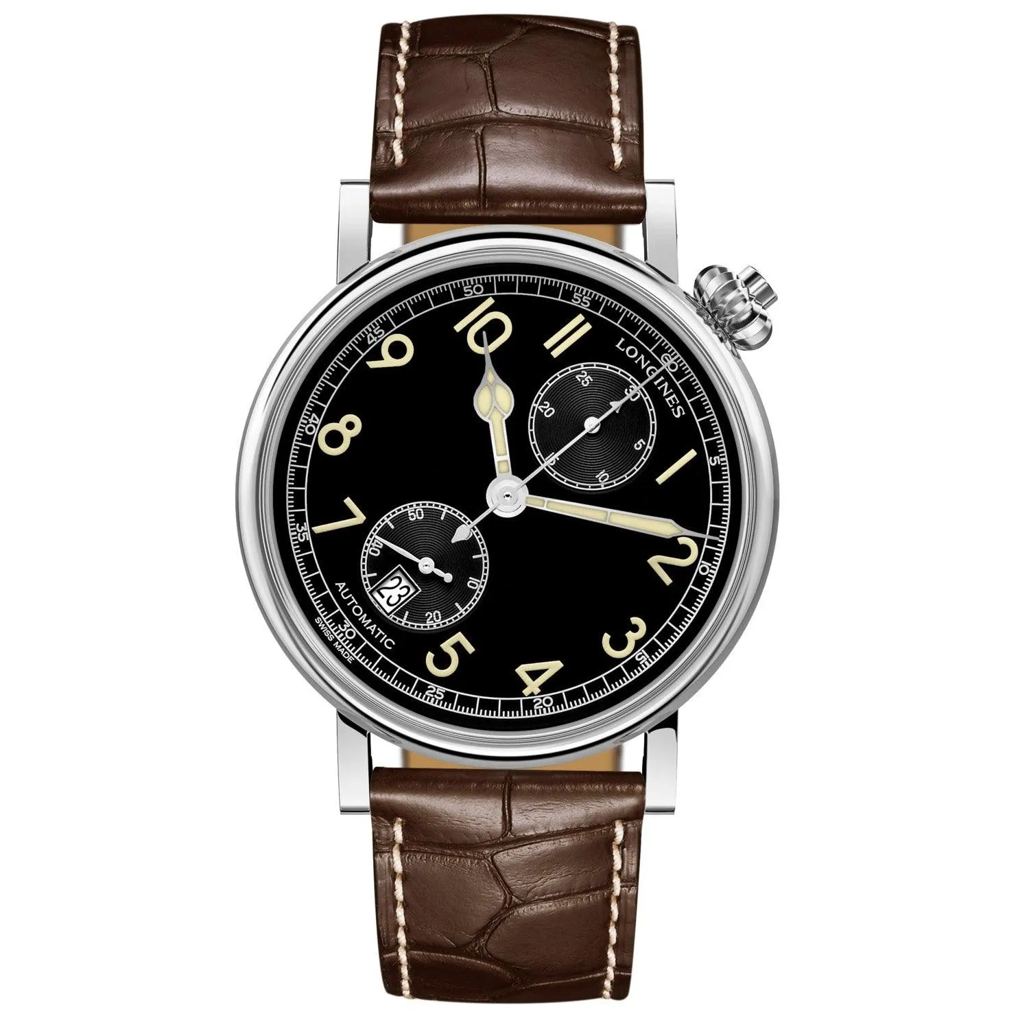 LONGINES WATCH THE LONGLES AVIGATION Watch Type A-7 1935 41mm Black Steel Automatic Man L2.812.4.53.2