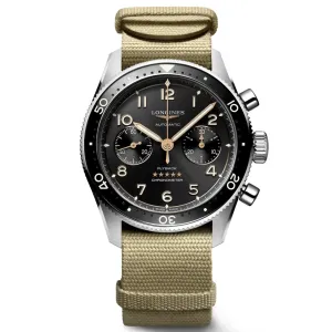 LONGINES WORKSHIP FLYBACK 42mm Automatic Black Steel L3.821.4.53.9