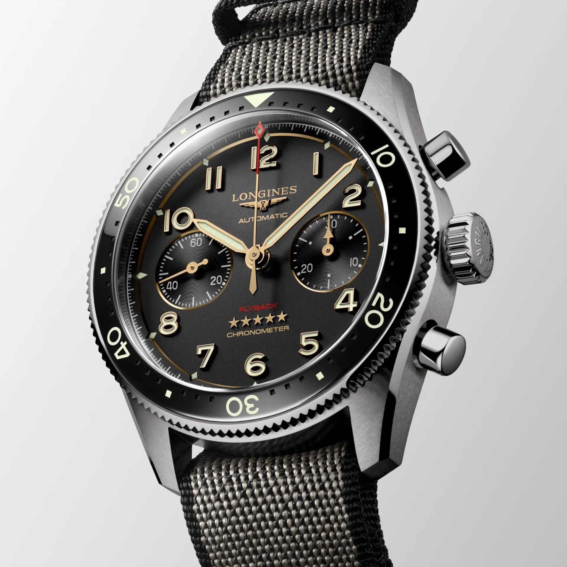 LONGINES WORKSHIP Spirit Flyback Titanium 42mm Automatic Anti -Cite Titanium L3.821.1.53.2