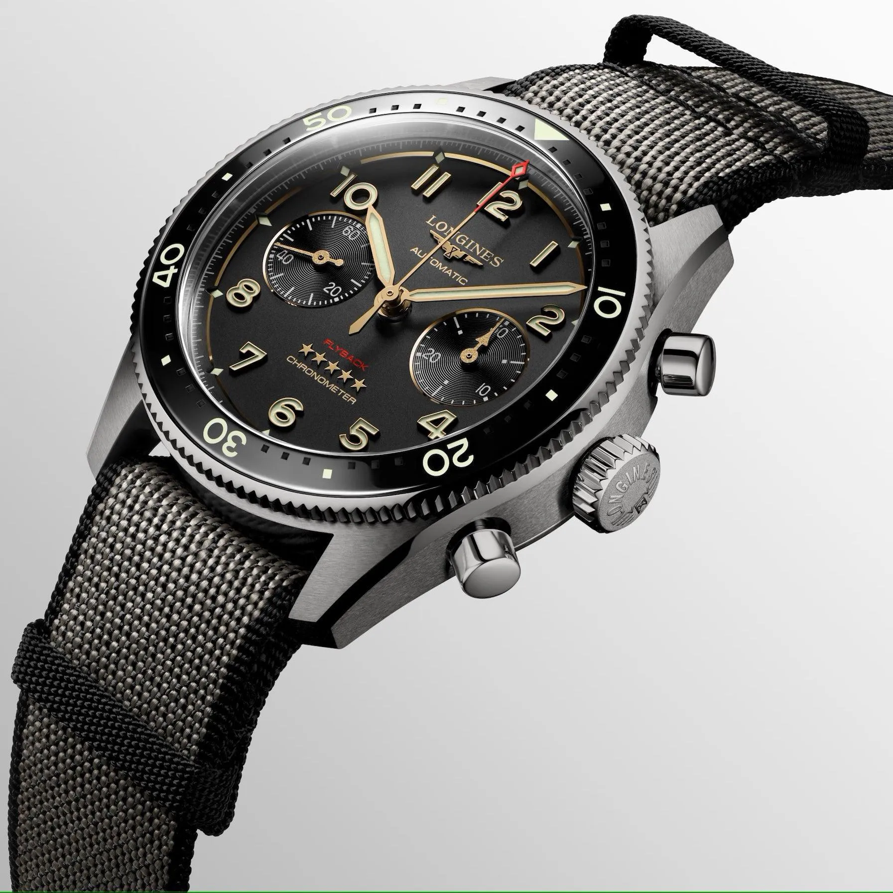 LONGINES WORKSHIP Spirit Flyback Titanium 42mm Automatic Anti -Cite Titanium L3.821.1.53.2