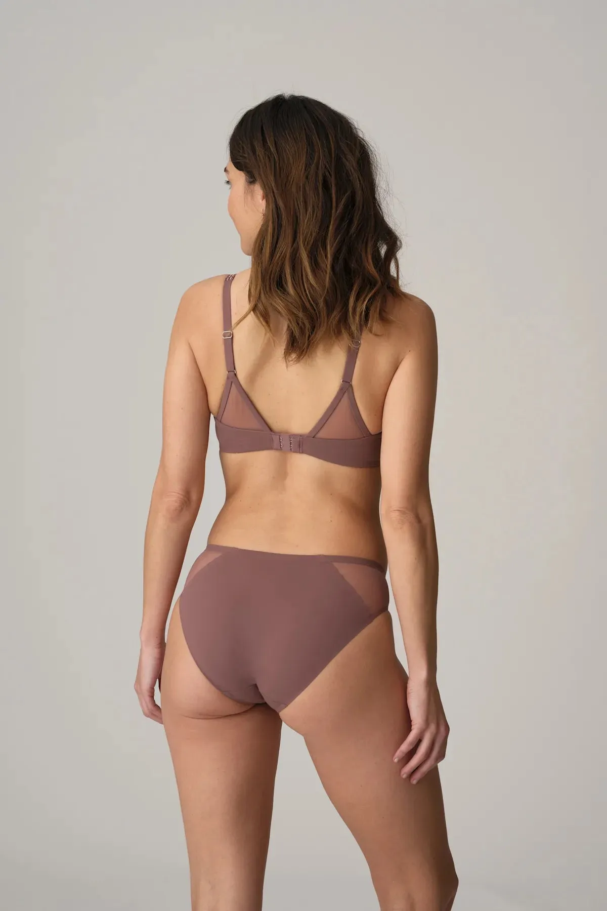 Louie Rio Briefs In Satin Taupe - Marie Jo