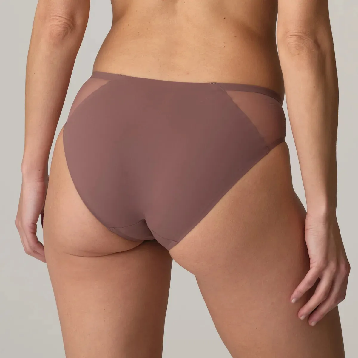Louie Rio Briefs In Satin Taupe - Marie Jo