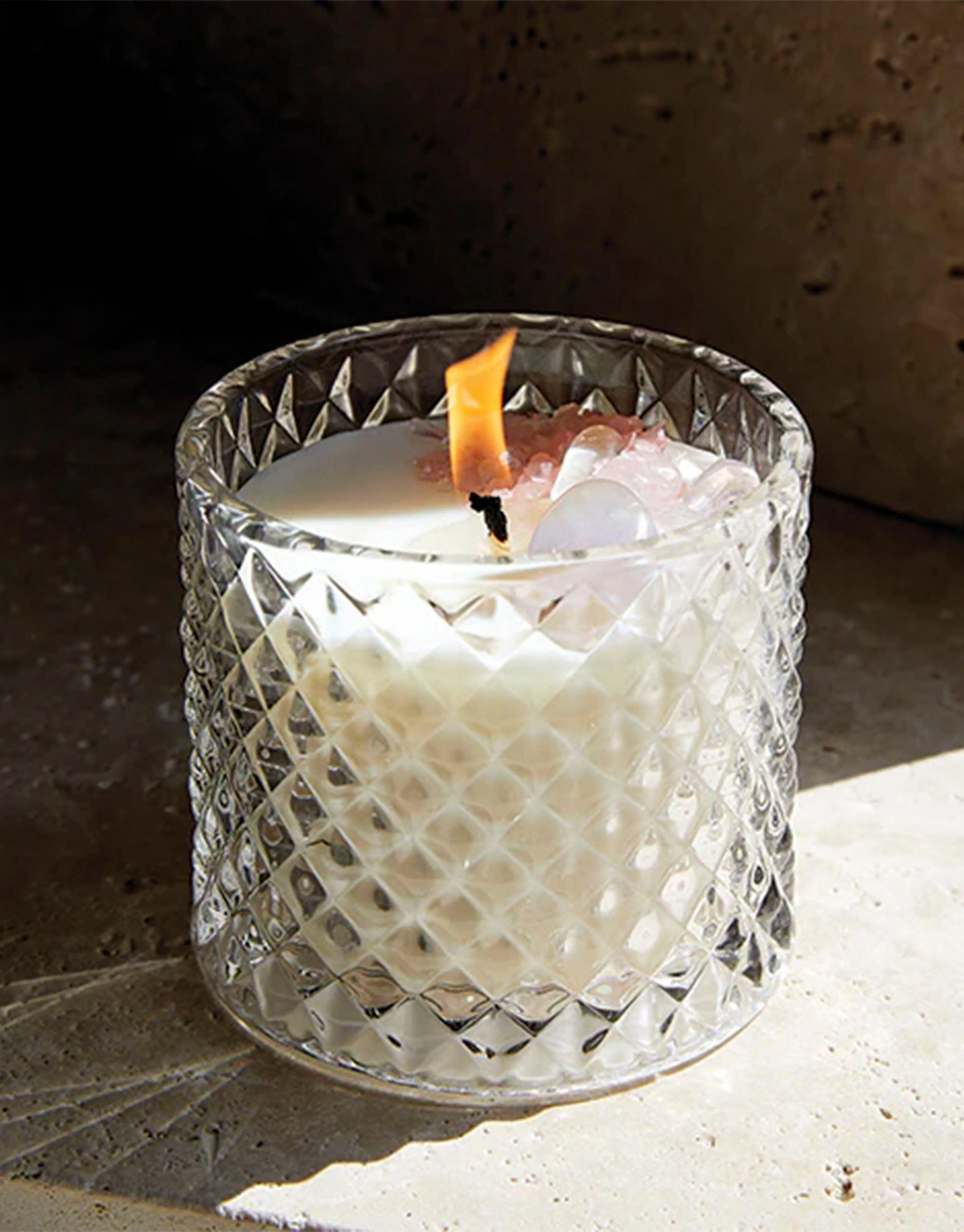 Love Potion Crystal Candle