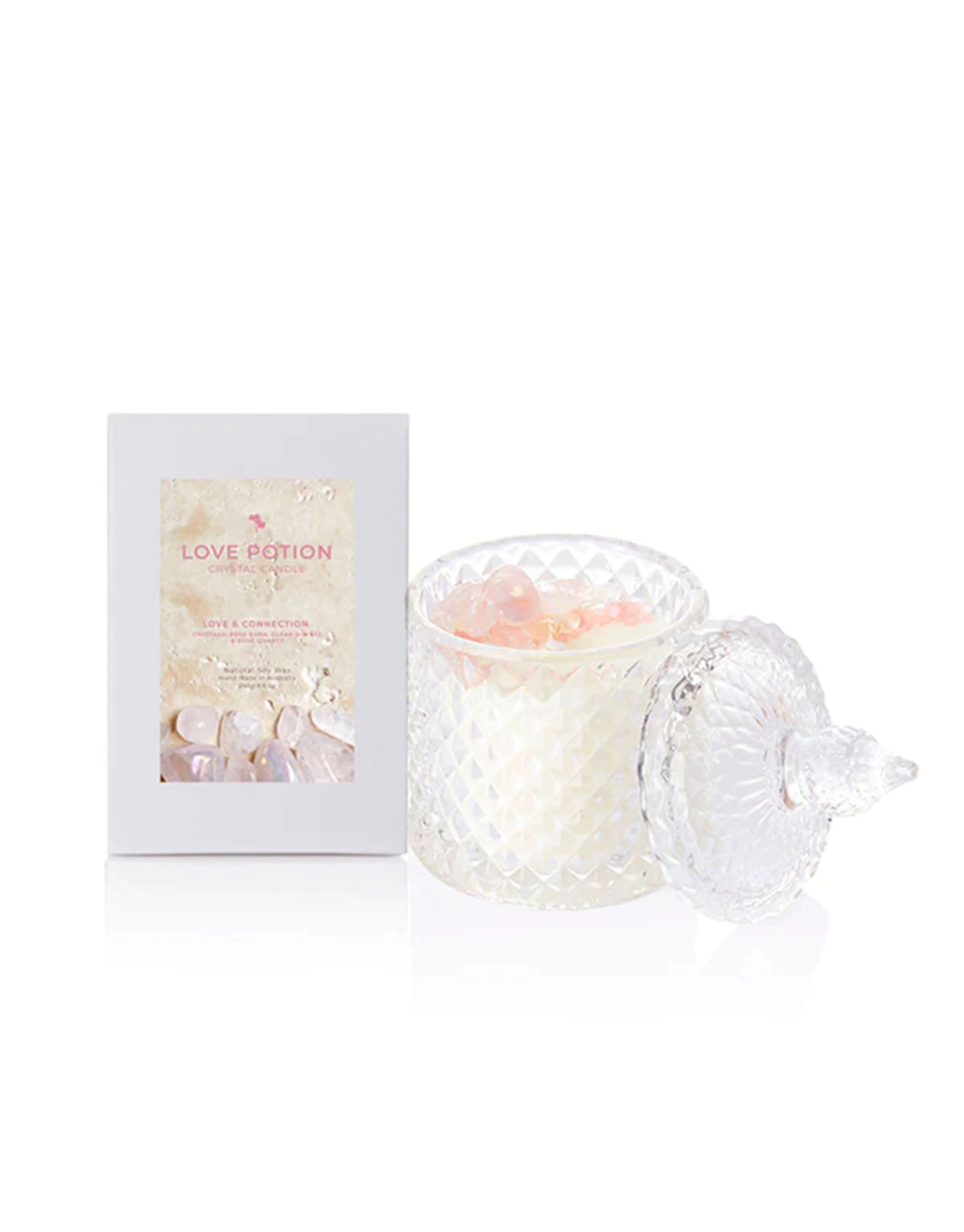 Love Potion Crystal Candle