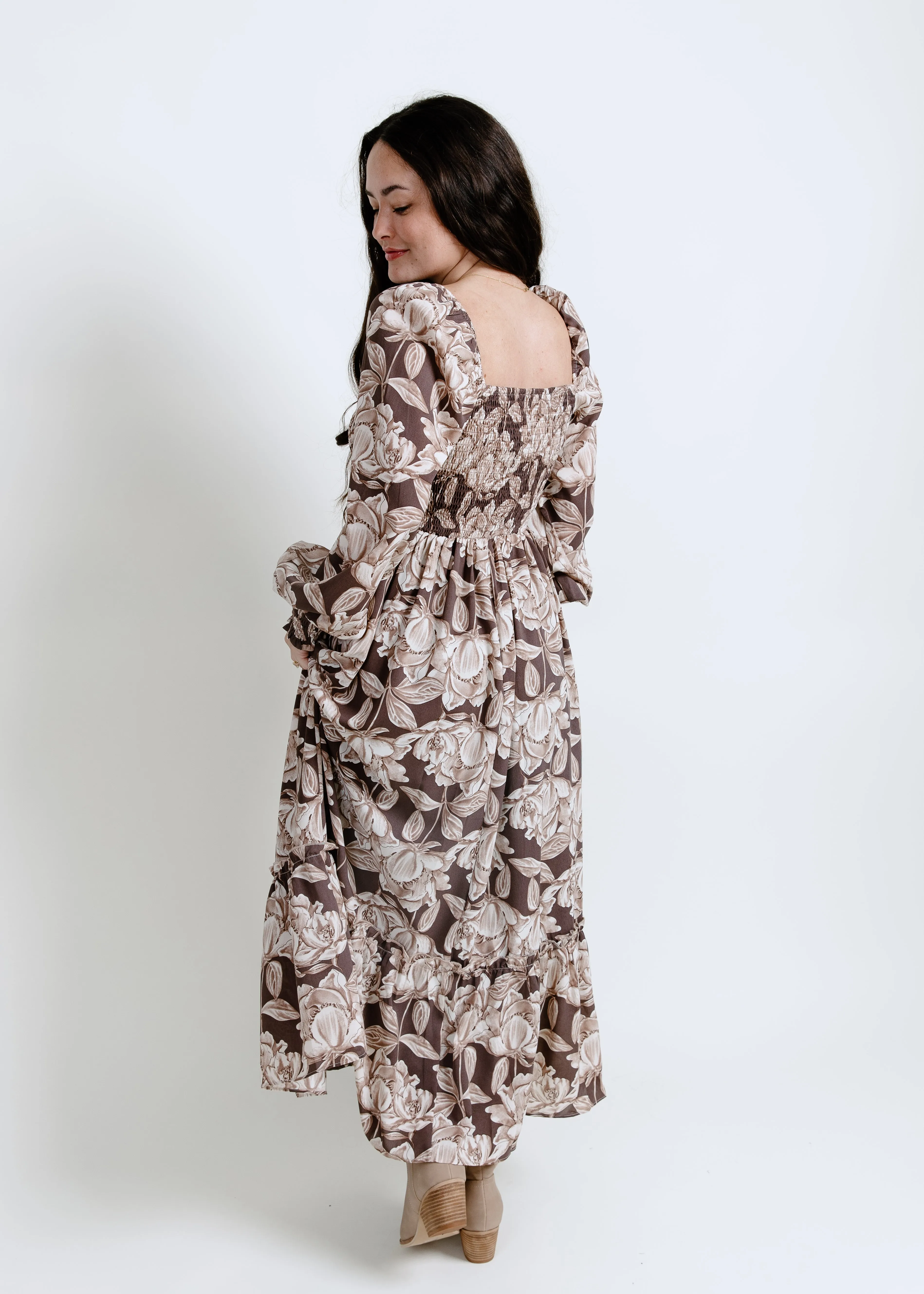 Luna Long Sleeve Midi Dress