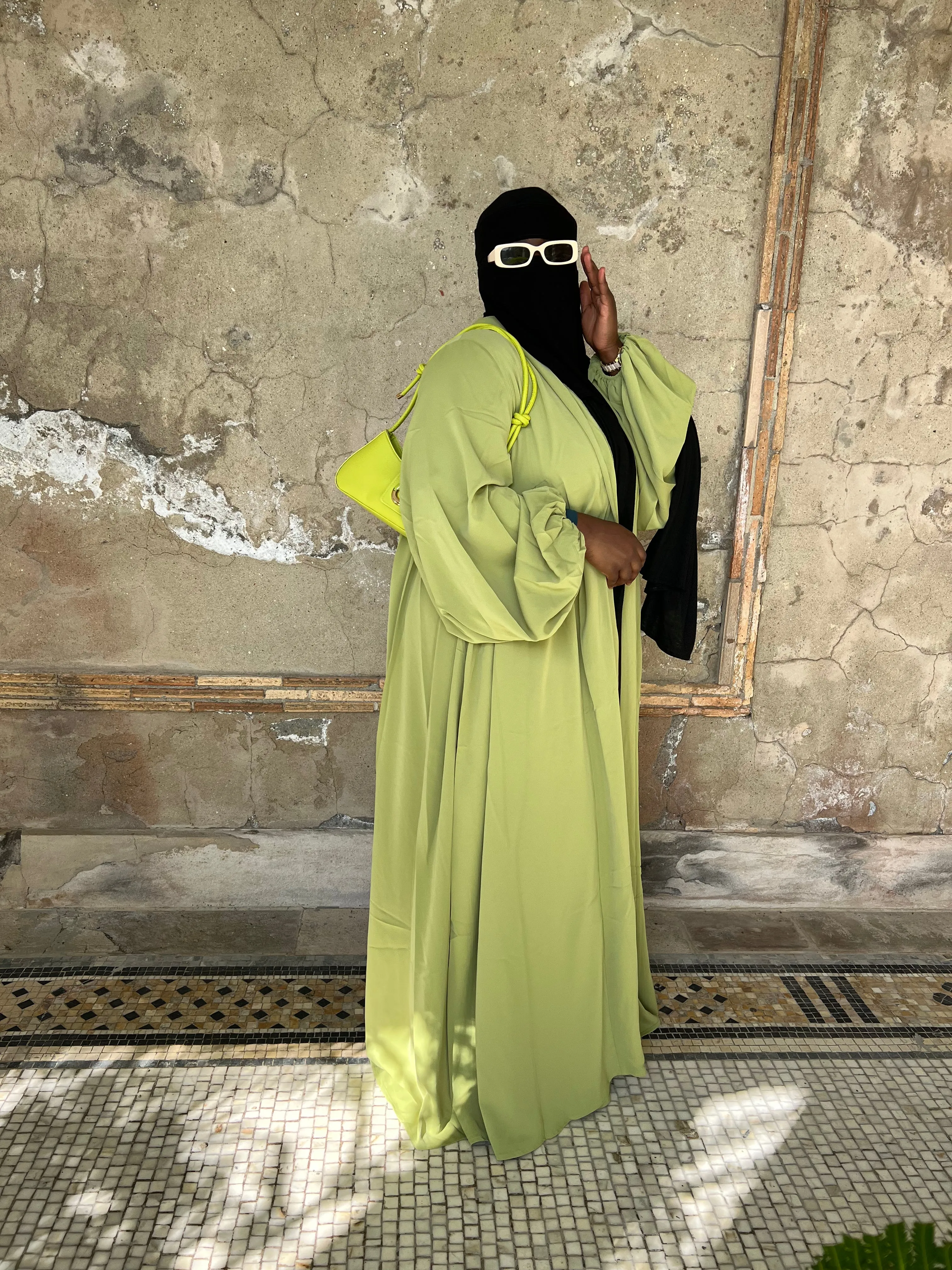 Luxe Puff  Drop Sleeve Abaya
