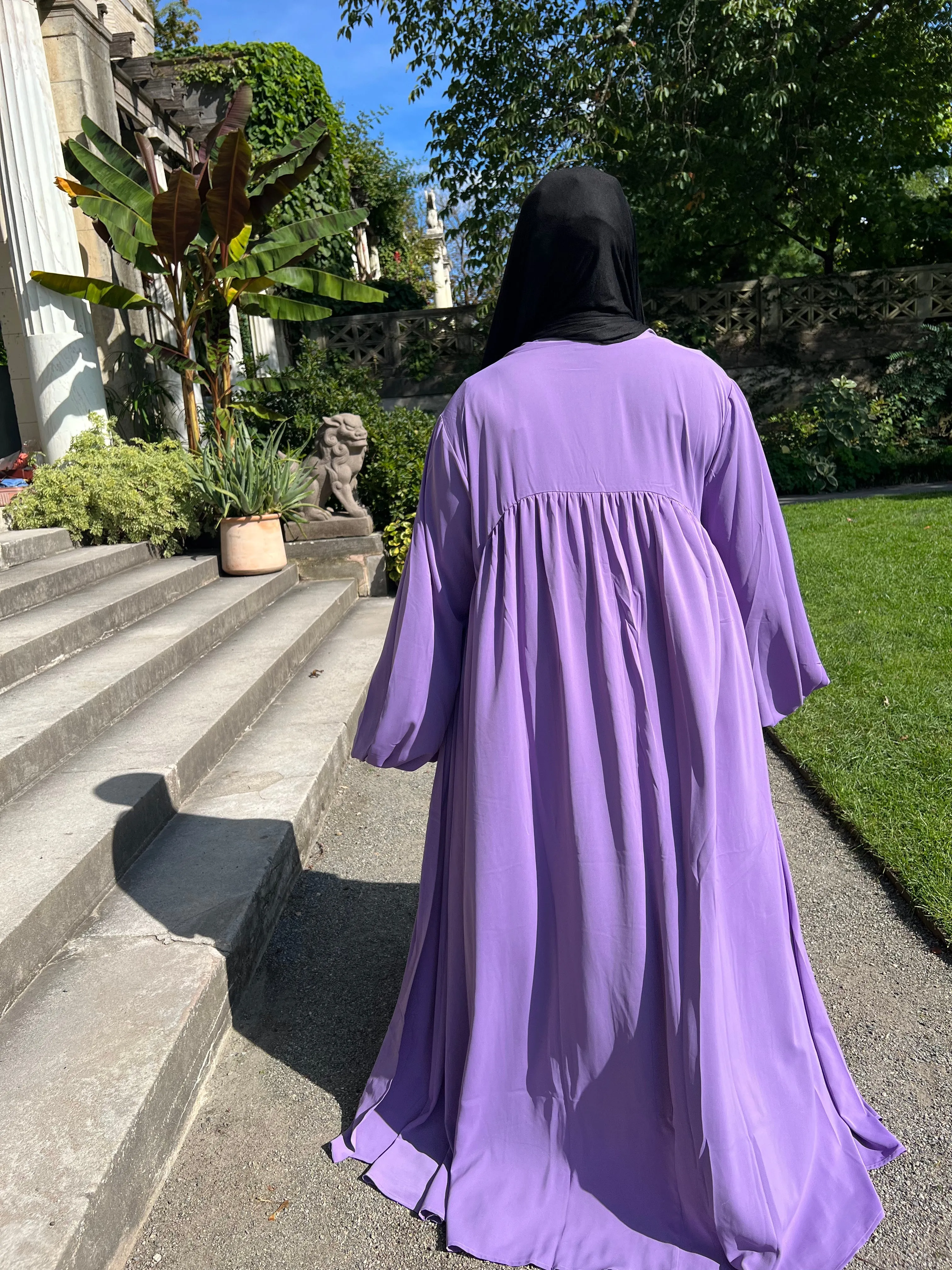 Luxe Puff  Drop Sleeve Abaya