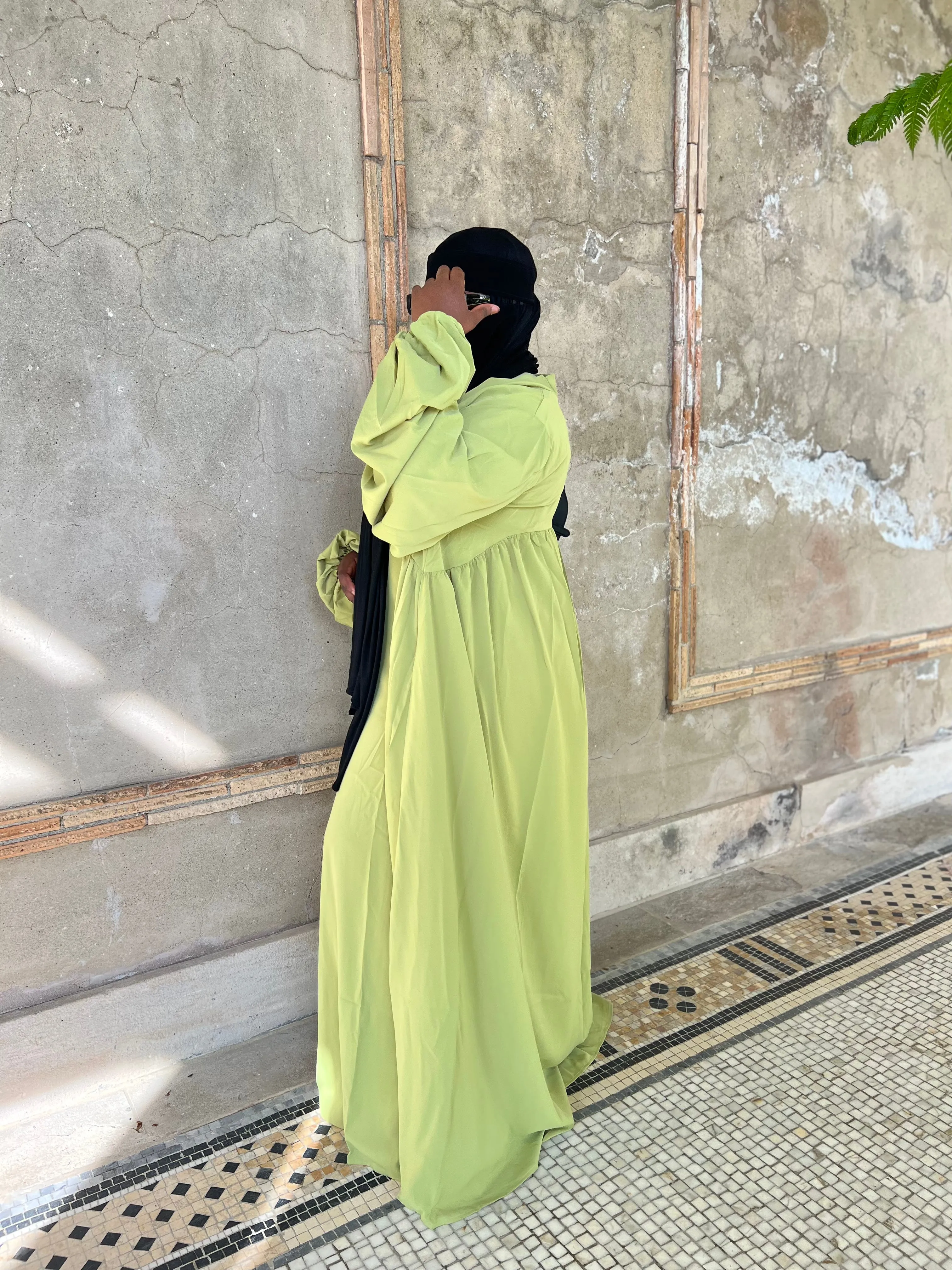 Luxe Puff  Drop Sleeve Abaya
