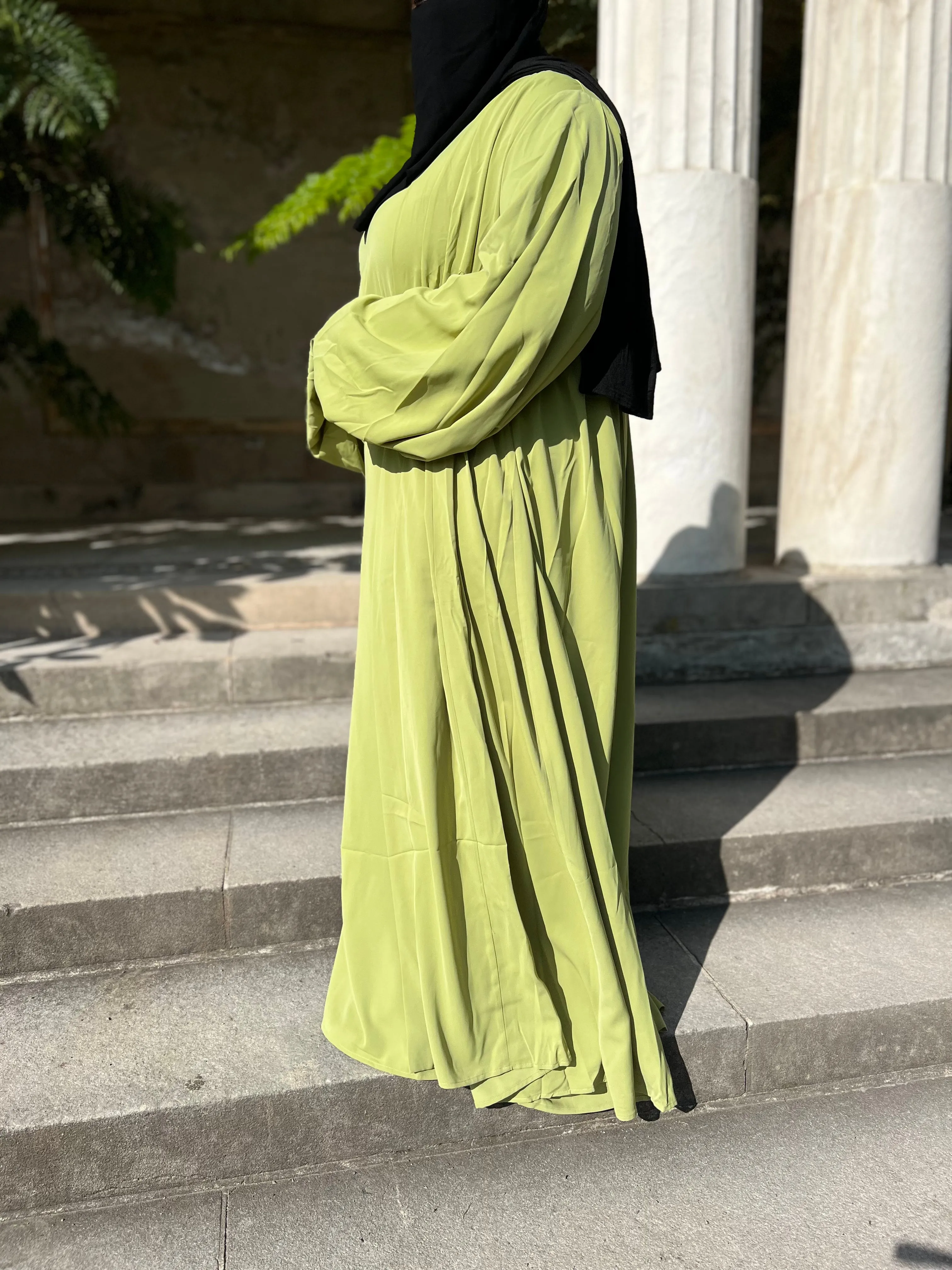 Luxe Puff  Drop Sleeve Abaya