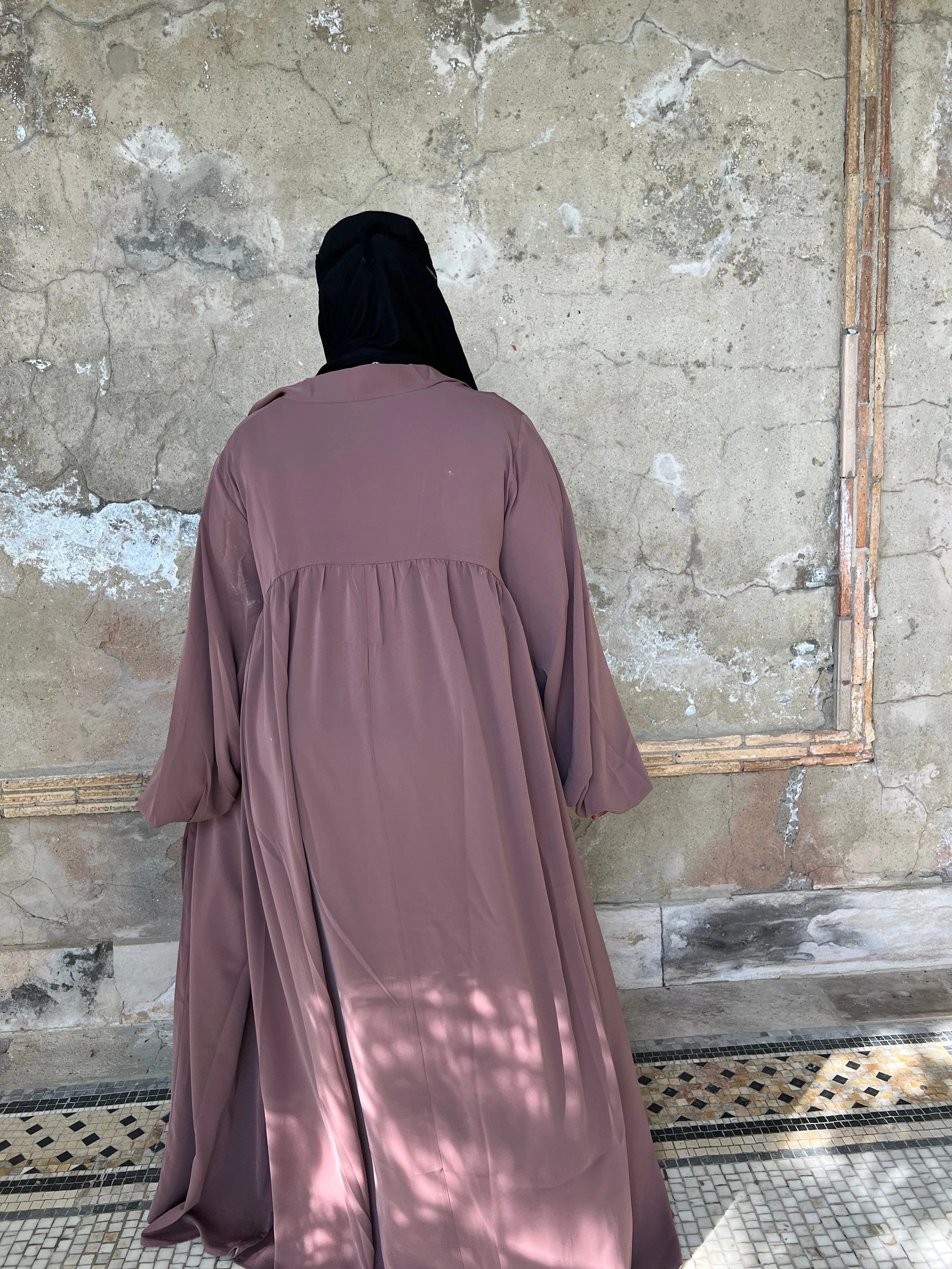 Luxe Puff  Drop Sleeve Abaya