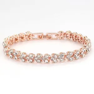 Luxury Alloy Crystal Chain Link Bracelets