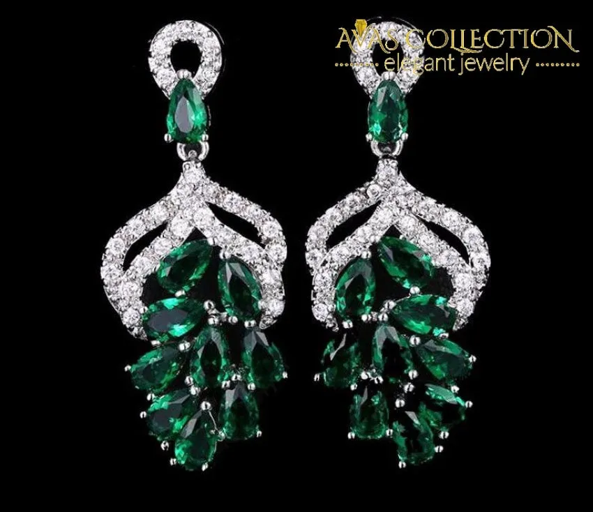 Luxury Big Flower Drop Earring