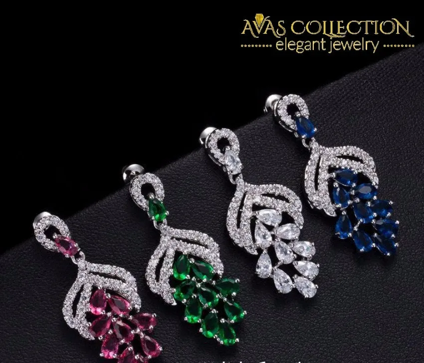 Luxury Big Flower Drop Earring