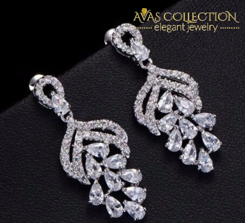 Luxury Big Flower Drop Earring
