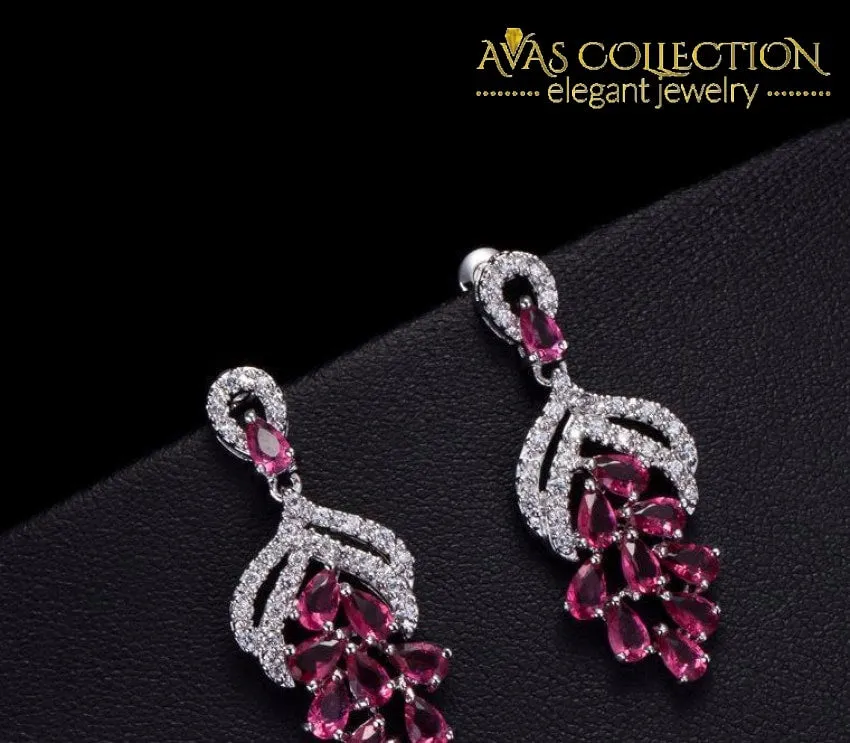 Luxury Big Flower Drop Earring