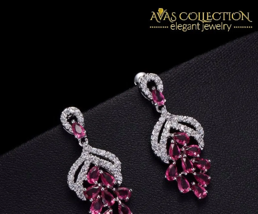 Luxury Big Flower Drop Earring