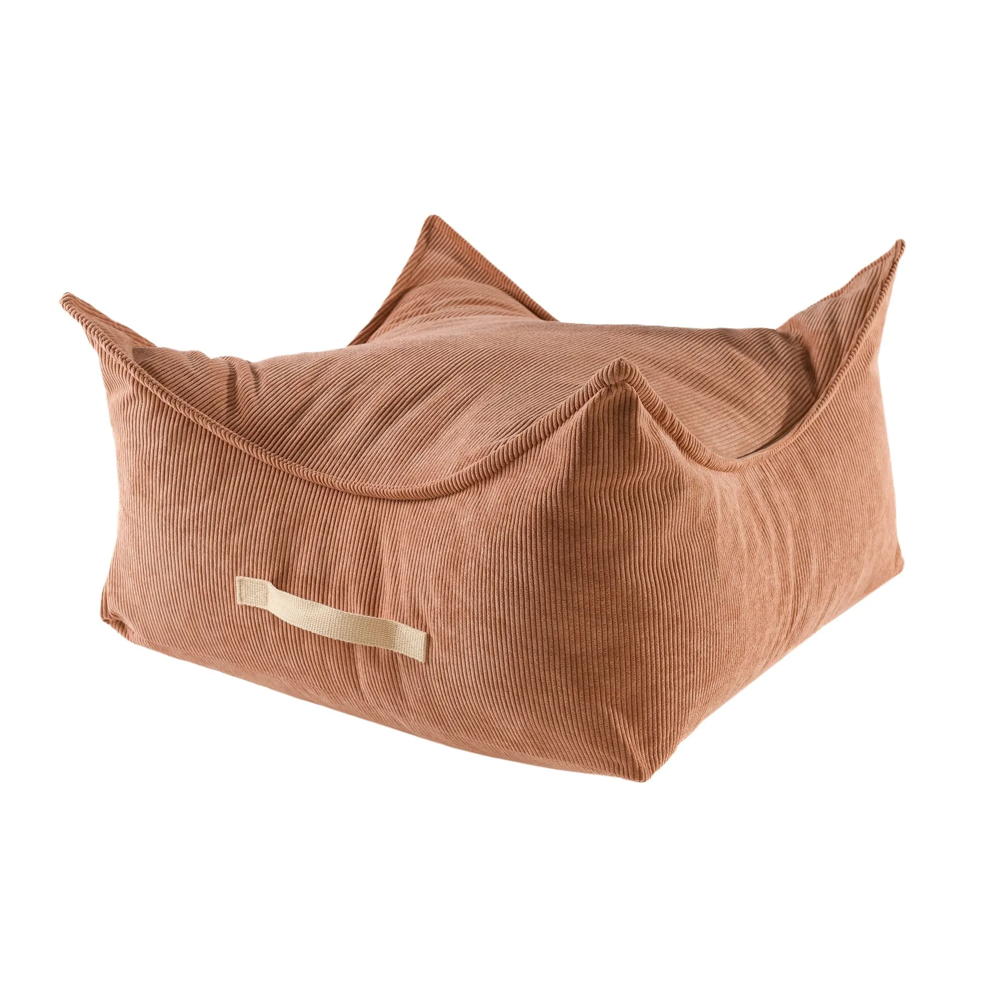 Luxury Corduroy Square Pouffe For Kids By MeowBaby