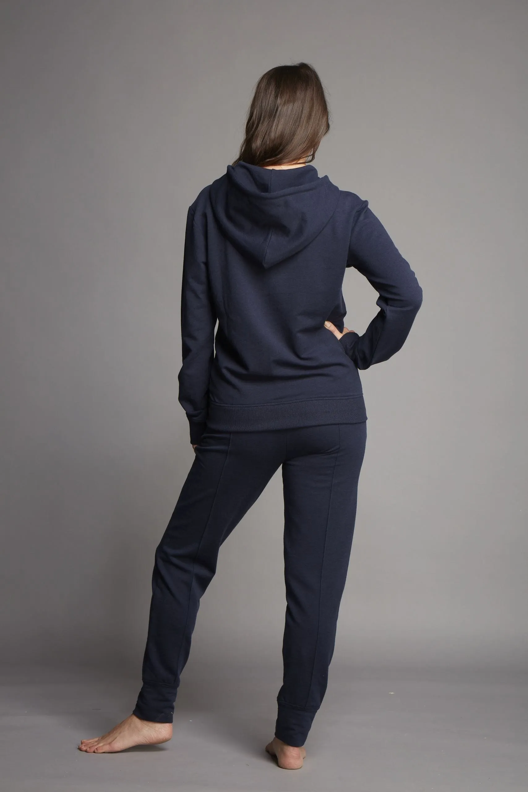 Luxury Cotton TENCEL™ Lyocell Hoodie | Navy