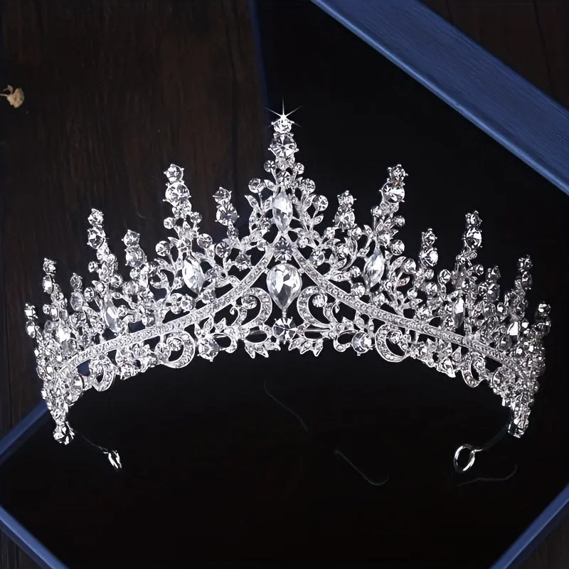 Luxury Crown Necklace and Earrings Set