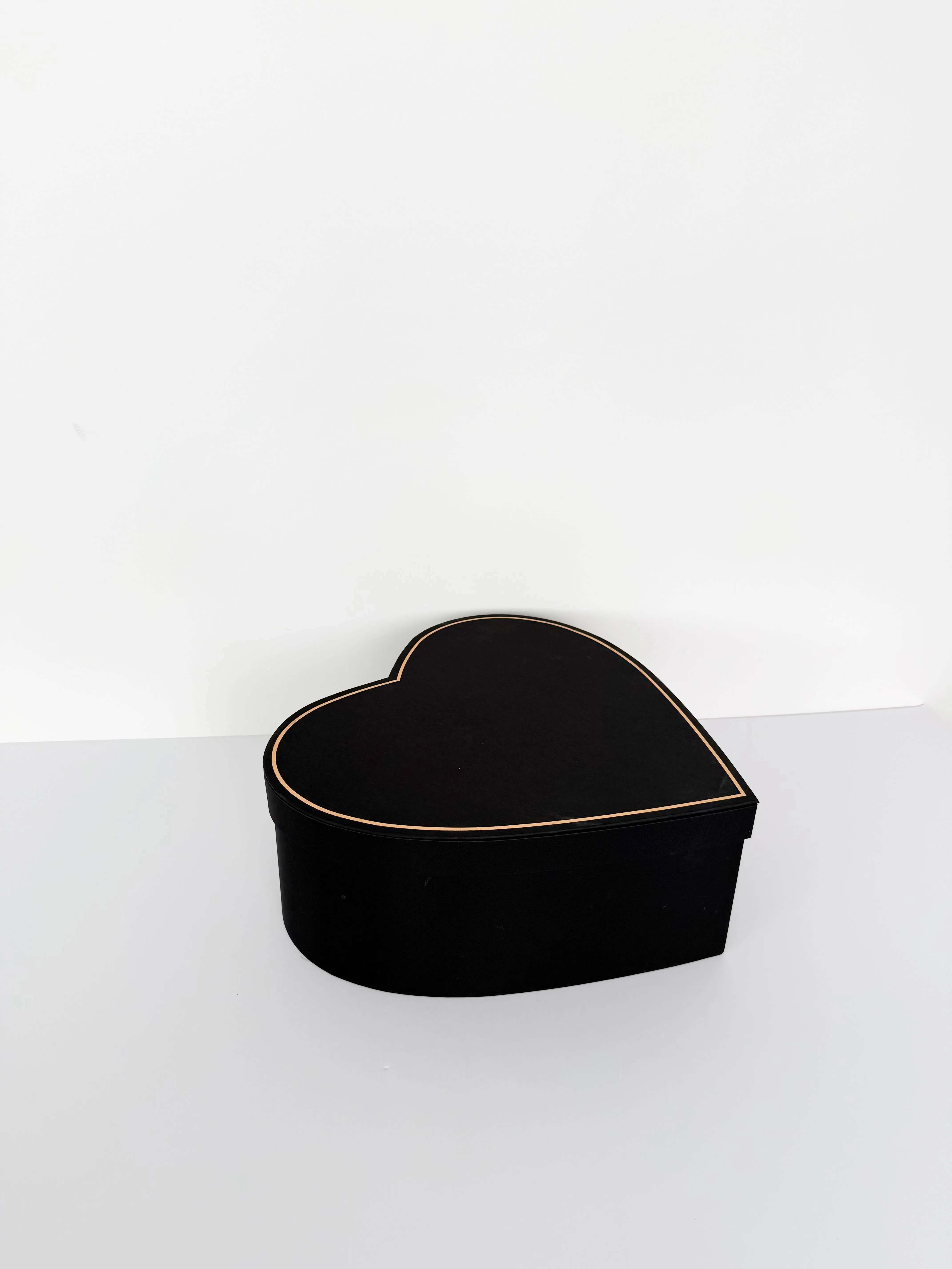 Luxury Extra-Large Satin Flower Box with Gold Trim- Square & Heart shapes