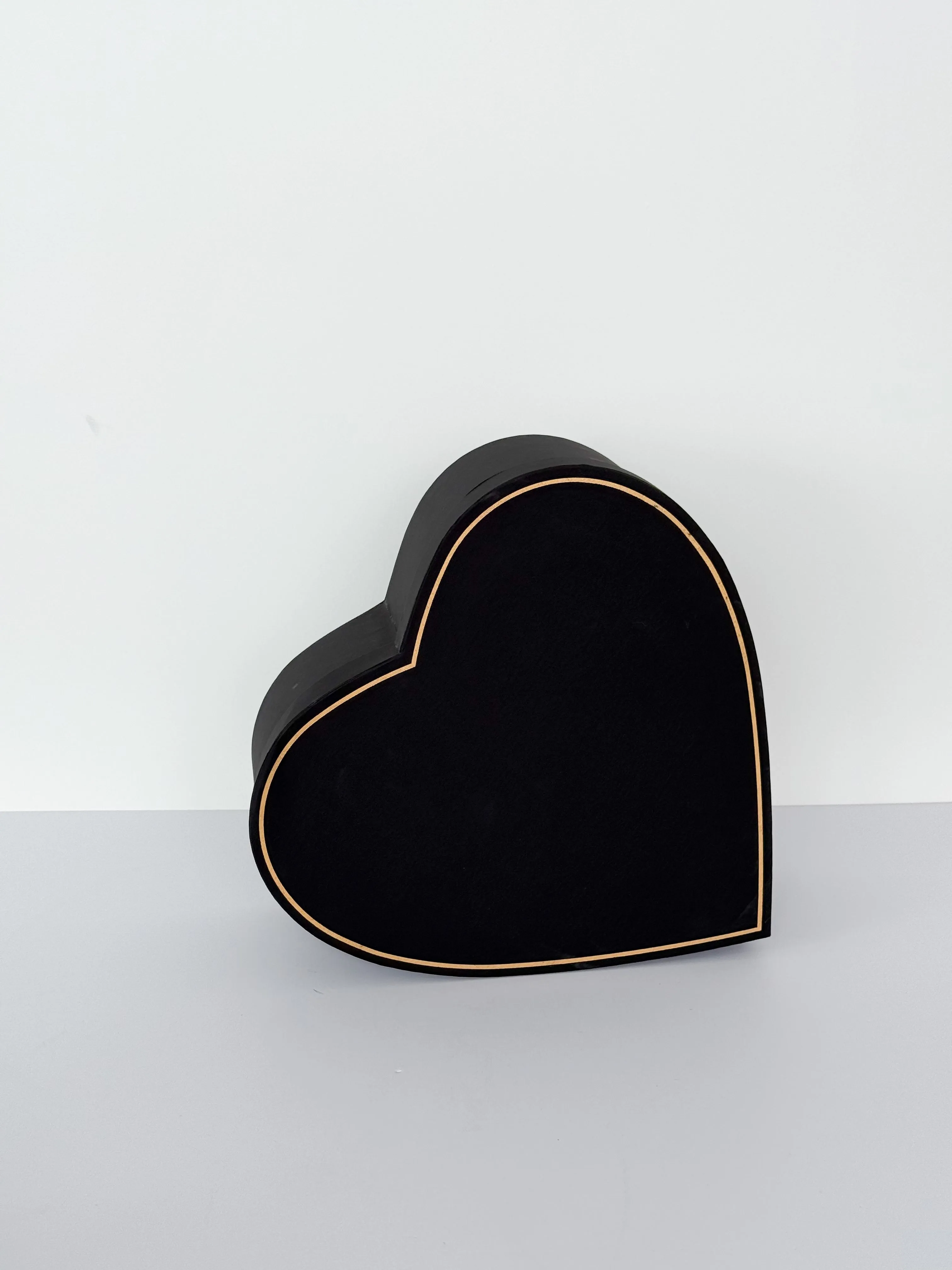 Luxury Extra-Large Satin Flower Box with Gold Trim- Square & Heart shapes