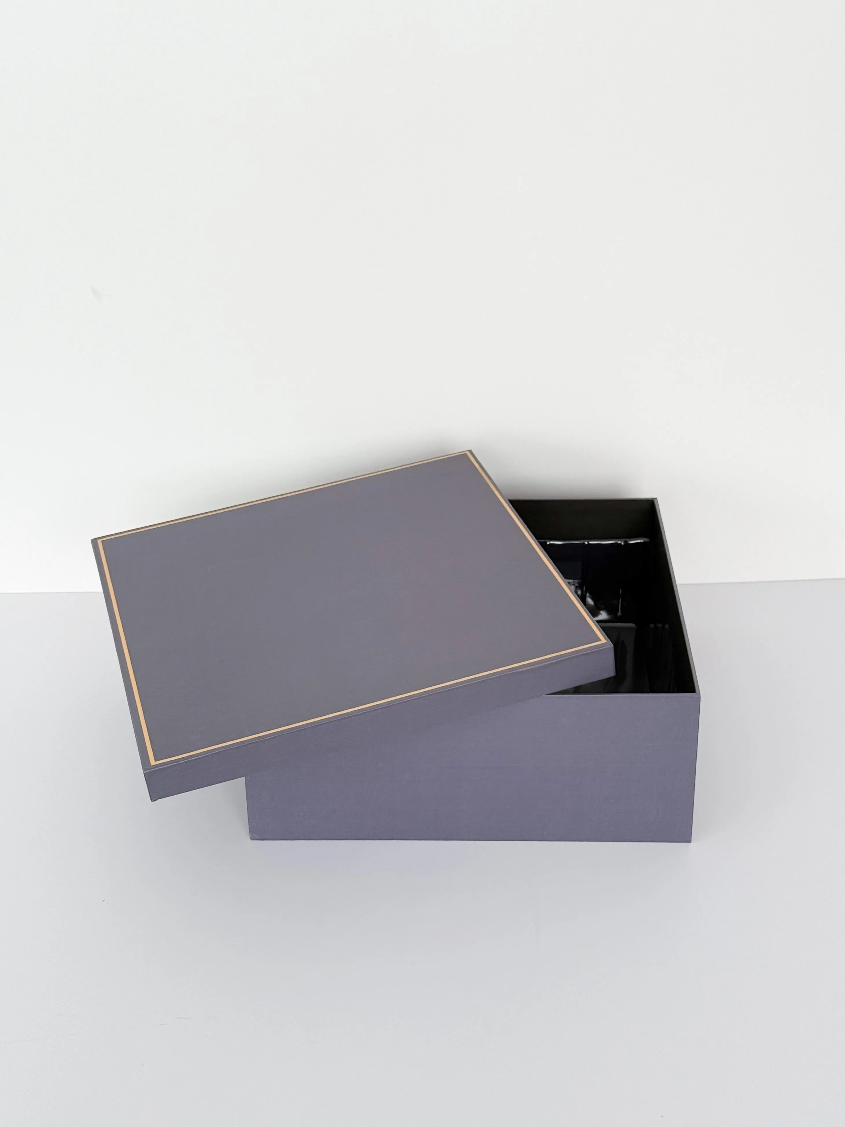 Luxury Extra-Large Satin Flower Box with Gold Trim- Square & Heart shapes