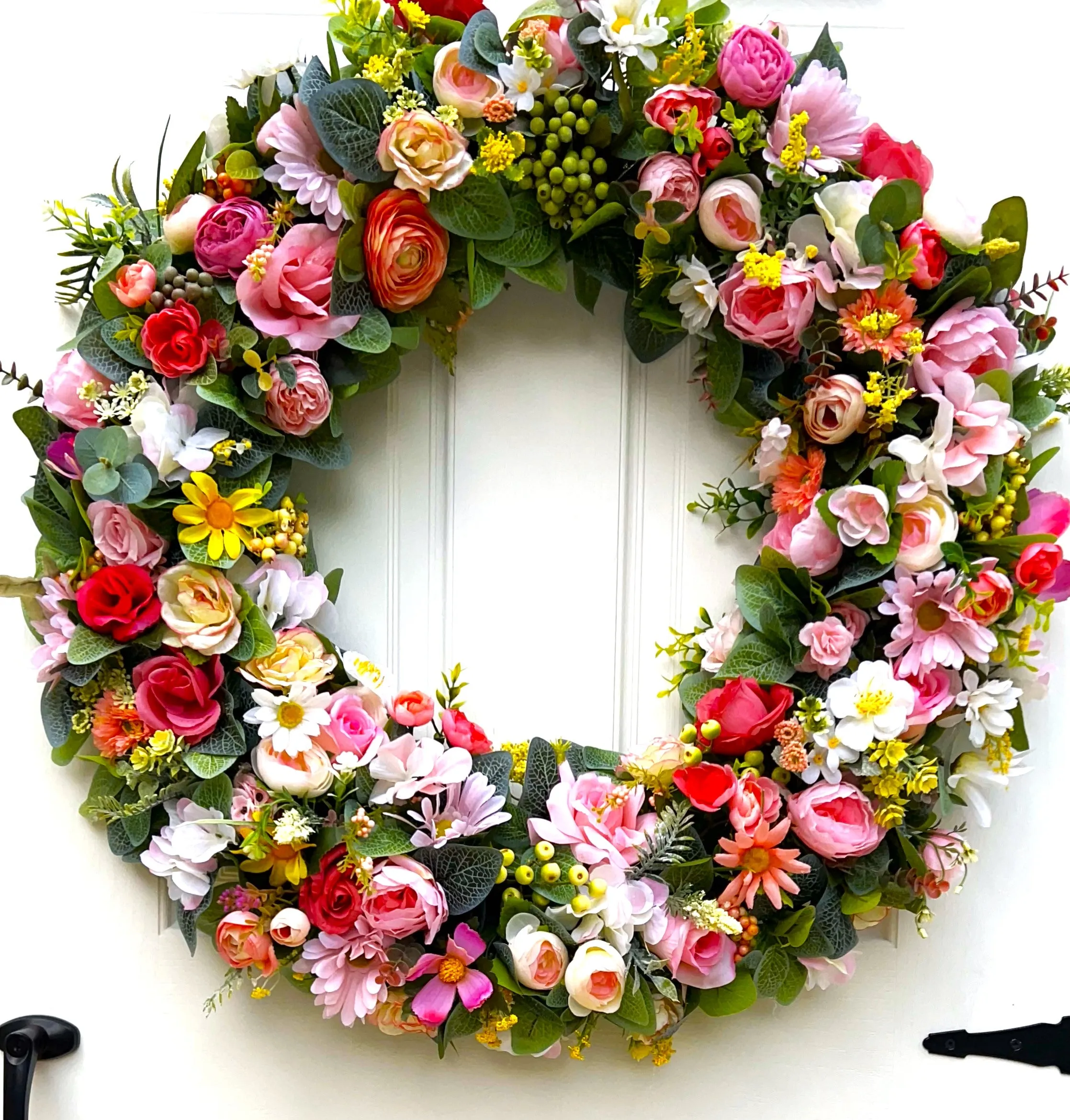 Luxury Floral Wreath- Spring-Summer  30"