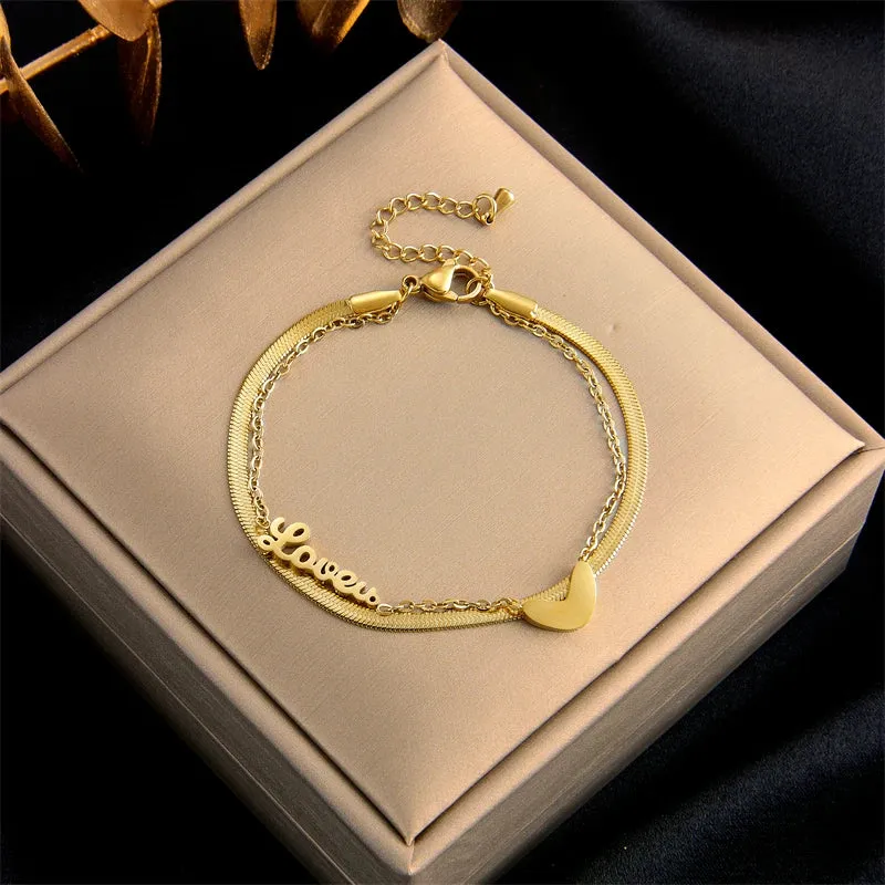 Luxury Gold Chain Bracelet – Durable 316L Stainless Steel Women’s Jewelry