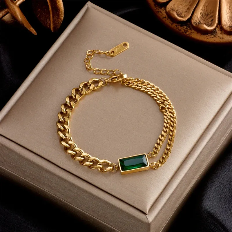Luxury Gold Chain Bracelet – Durable 316L Stainless Steel Women’s Jewelry