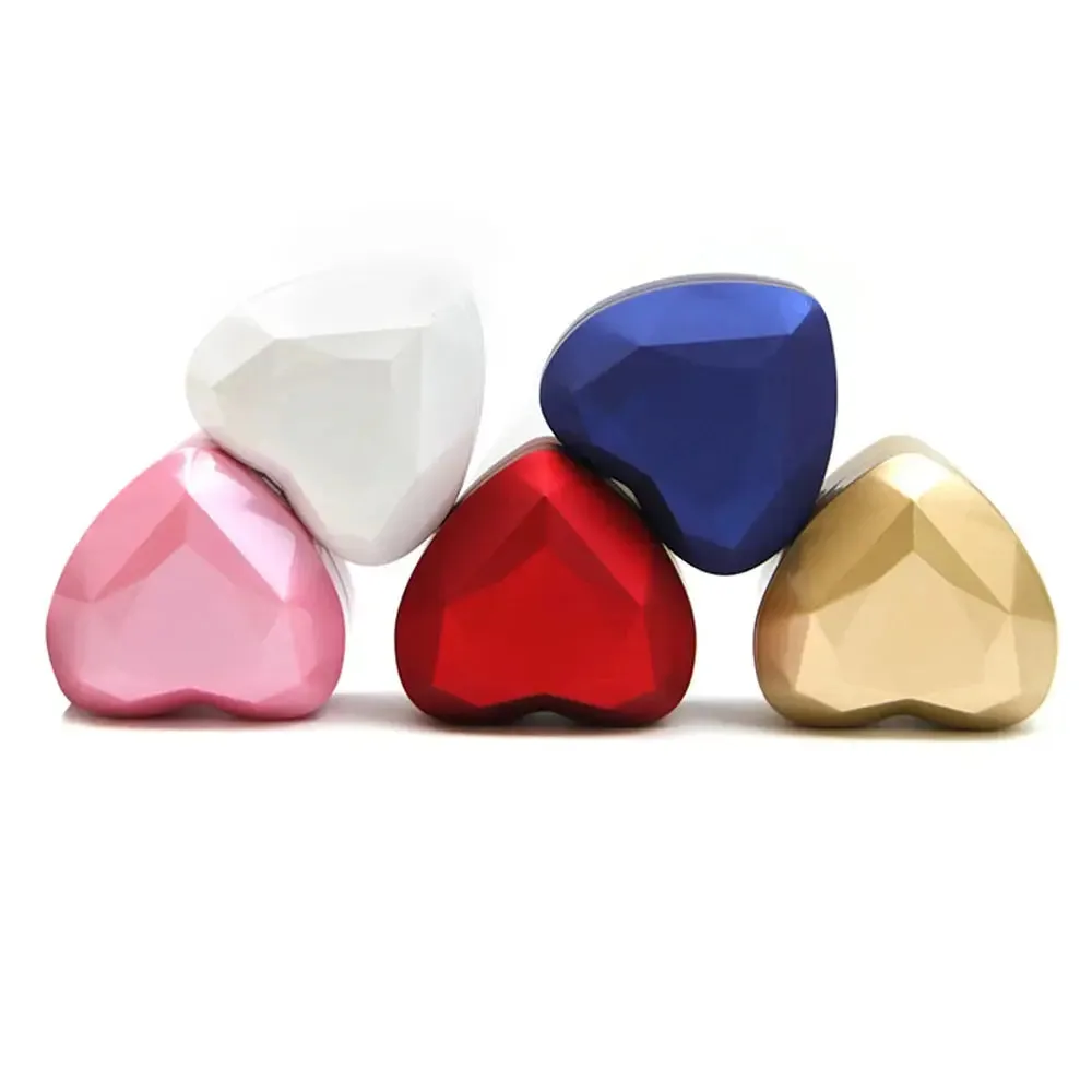 Luxury Heart-Shaped LED Light Wedding Ring Box With Display Storage Jewelry Decoration Box Ring Pendant Bag Birthday Gift