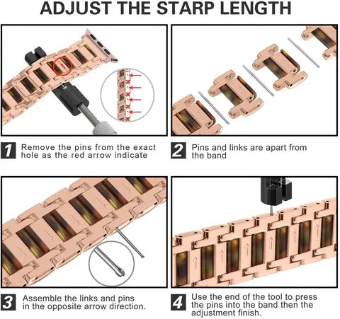 Luxury Metal Resin Strap