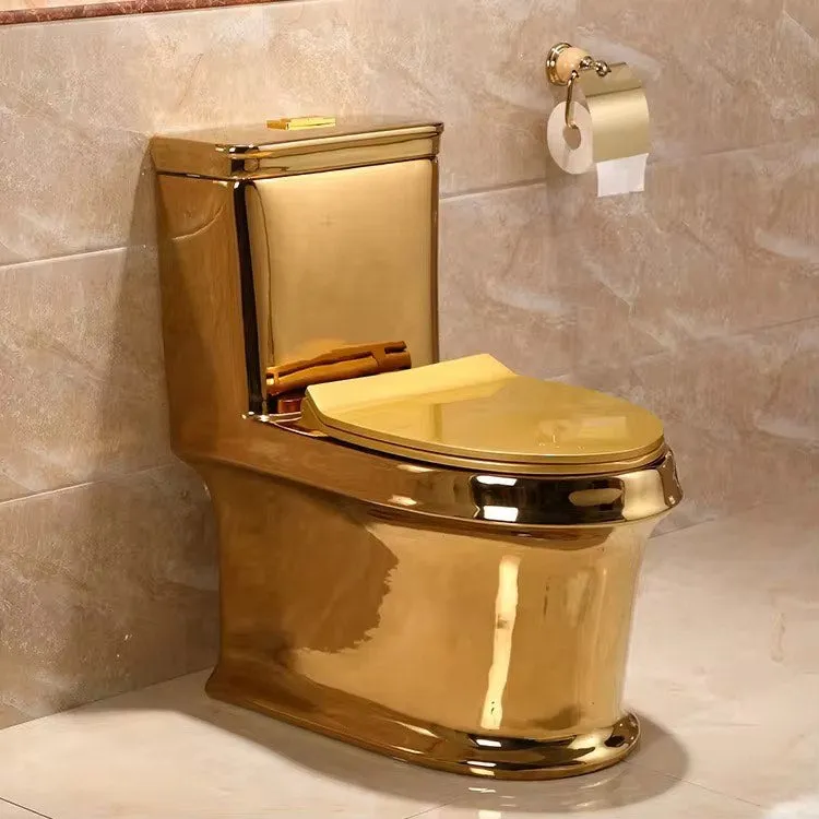 Luxury Modern Bathroom Golden Toilet Seat