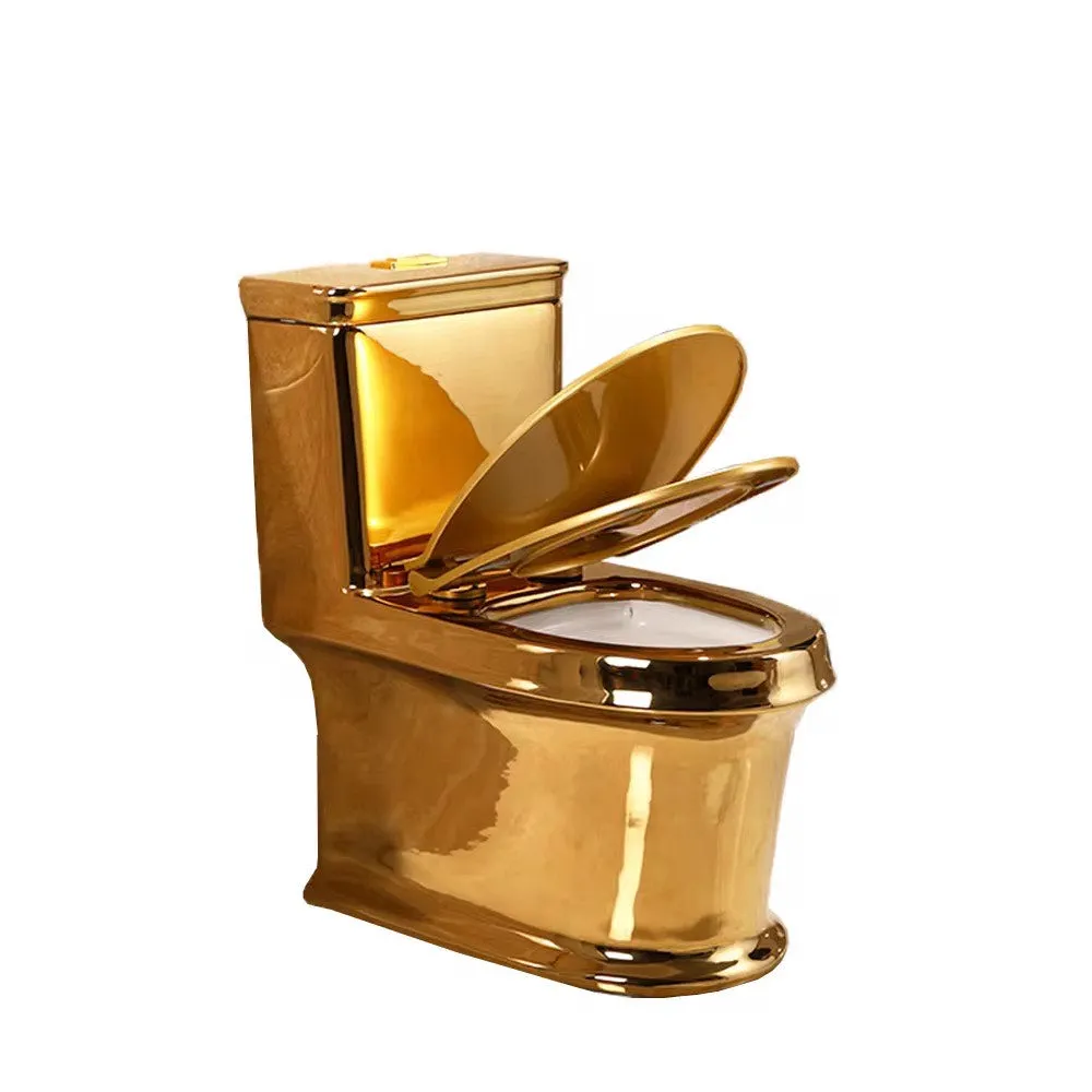Luxury Modern Bathroom Golden Toilet Seat