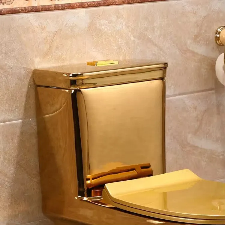 Luxury Modern Bathroom Golden Toilet Seat