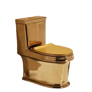 Luxury Modern Bathroom Golden Toilet Seat