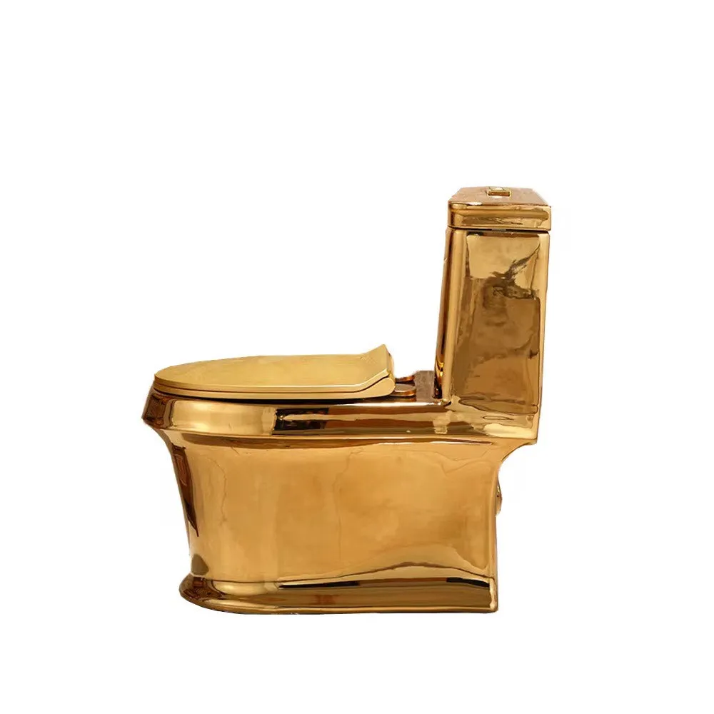 Luxury Modern Bathroom Golden Toilet Seat