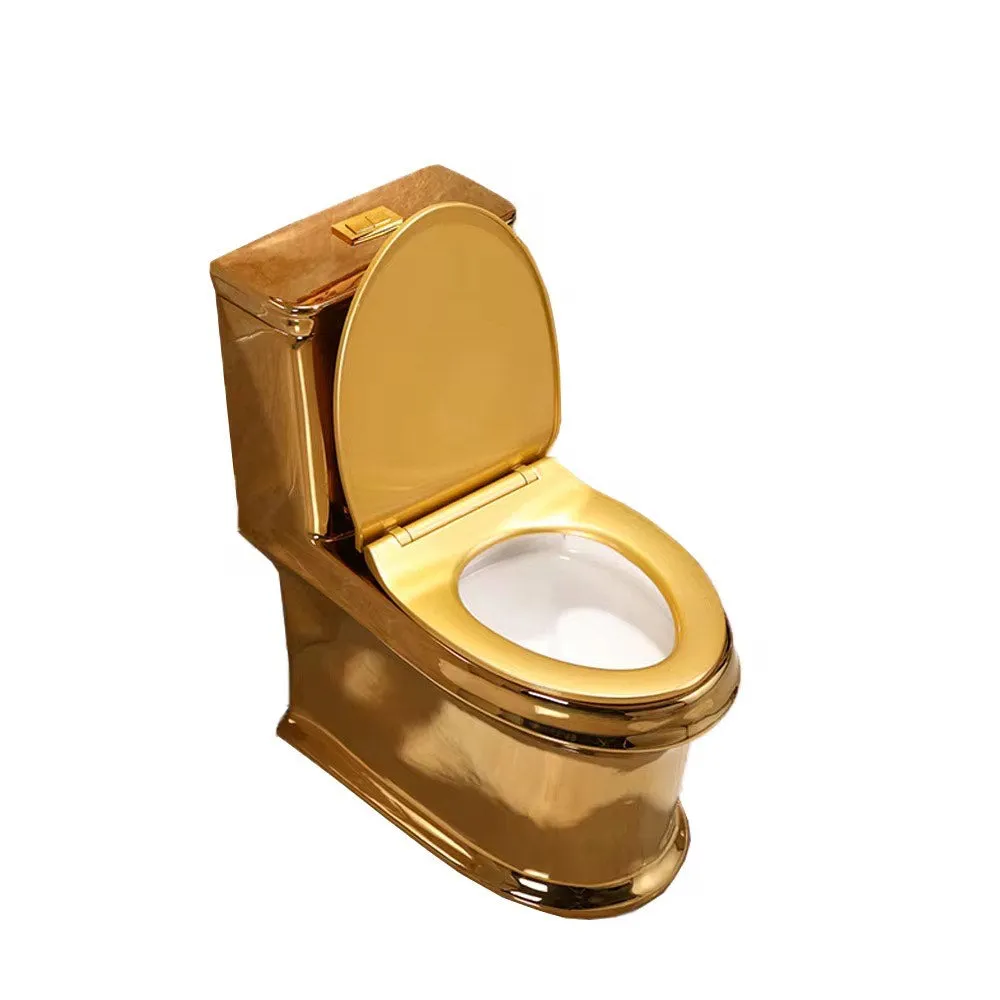 Luxury Modern Bathroom Golden Toilet Seat