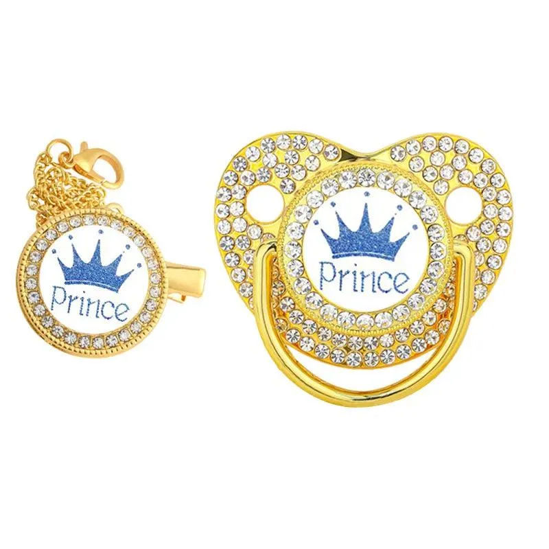Luxury Princess & Prince Baby Bling Pacifier