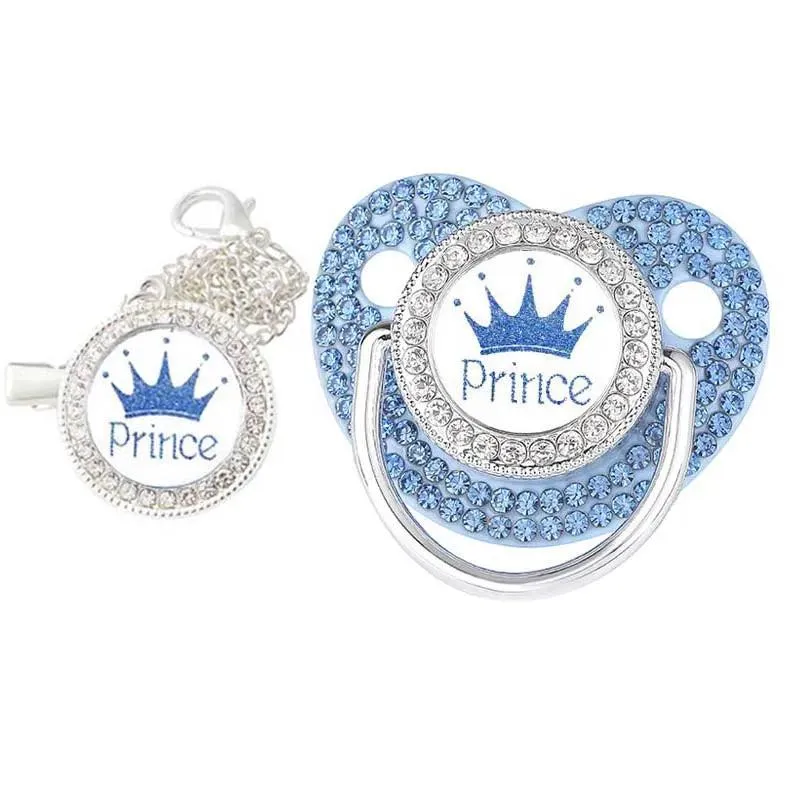 Luxury Princess & Prince Baby Bling Pacifier