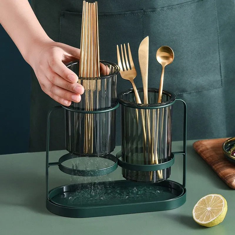 Luxury Spoon Fork Chopsticks Storage Holder - Jennyhome