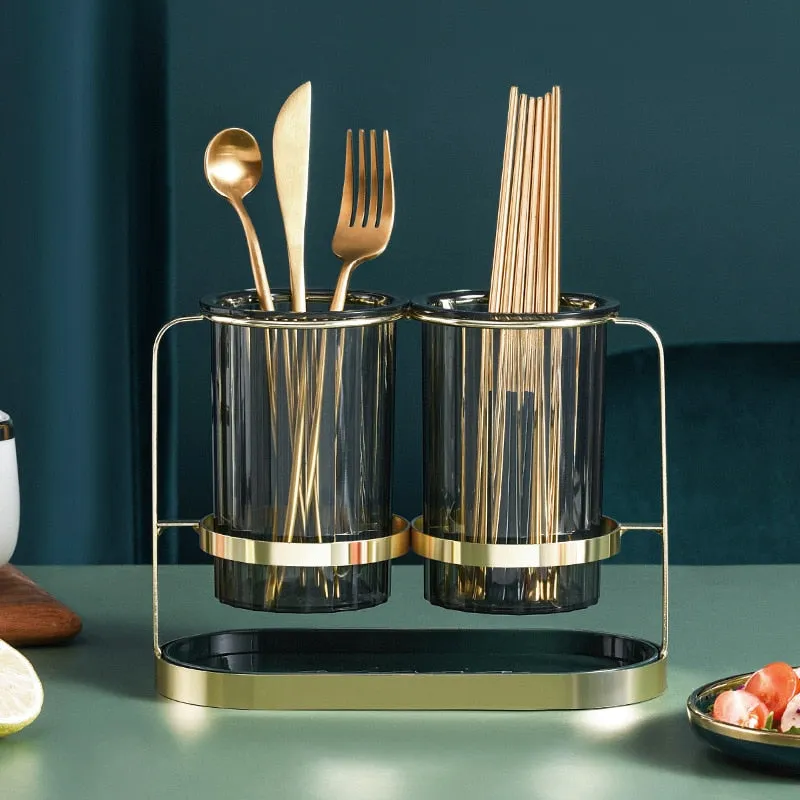 Luxury Spoon Fork Chopsticks Storage Holder - Jennyhome