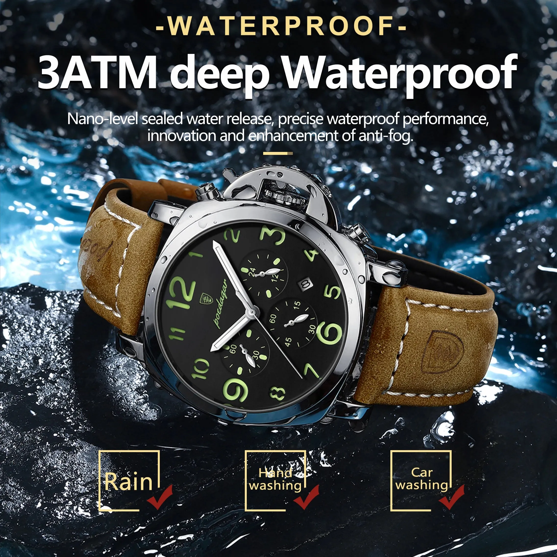 Luxury Waterproof Military Watch for Men