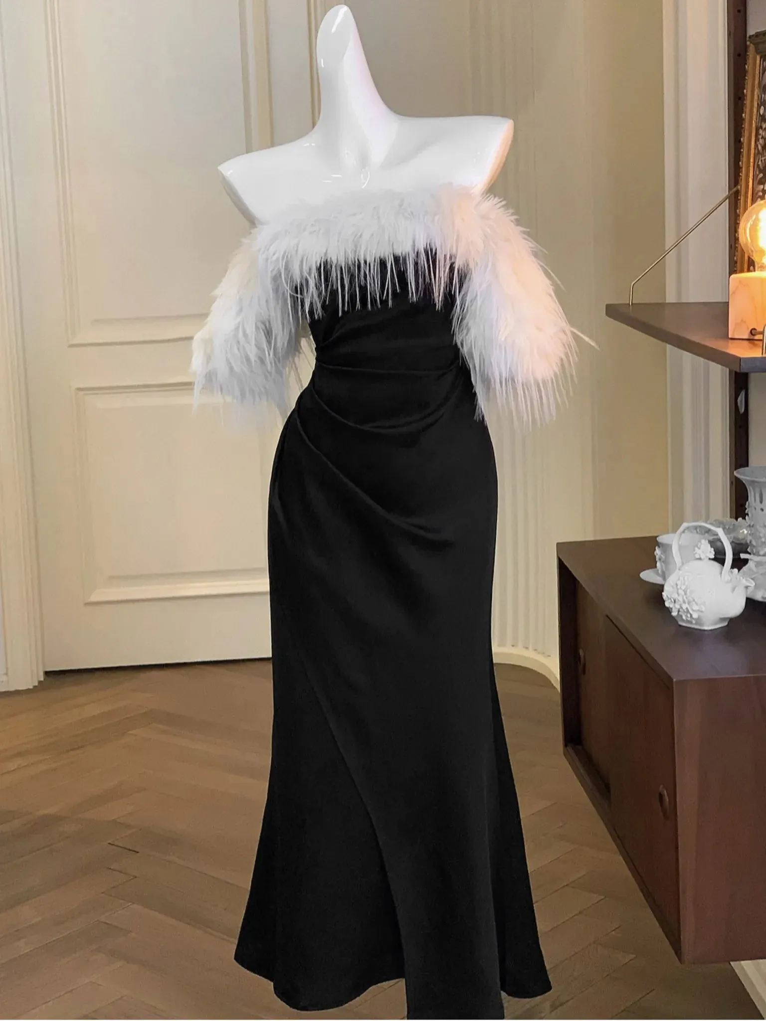 Luxury Wedding Party Formal Occasion Prom Maxi Dress New Vintage Sexy Bodycon Bandage Party All Season Dress