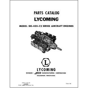Lycoming GO-435-C2 Series Parts Catalog (LYGO435C2-PC)