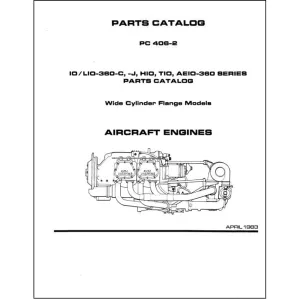 Lycoming IO,LIO,AEIO-360Series, 1983 Parts Catalog PC-406-2B (PC-406-2B)